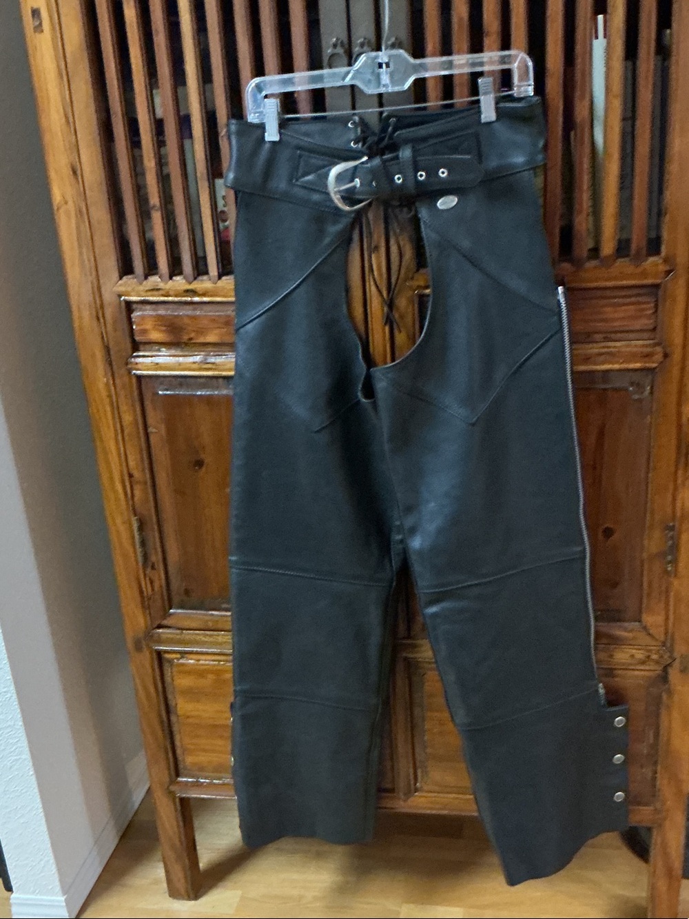 Unisex Harley Davidson Leather Chaps vintage